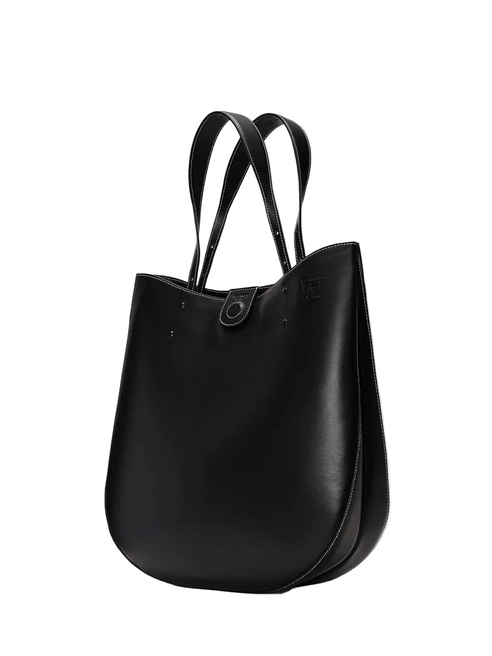HANWEN NEW YORK Matte Black Calfskin Leah Carryall VGUC